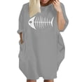 thumbnail image 1 of Womens Summer Dresses Pockets Tops Print Casual Plus Size Sundresses, 1 of 2