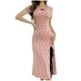 thumbnail image 3 of Chemise de Nuit pour Femmes, Décontractée, Imprimée, à Bretelles, Courte, 3 of 4