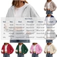 thumbnail image 3 of Women Cropped Zip Up Hooded Jacket, Solid Color Long Sleeve Drop Shoulder Casual Outerwear Layering Coat S‑XXL Green S(S), 3 of 9