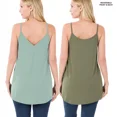 thumbnail image 5 of (ZENANA) Front-Back Reversible (Vneck-ScoopNeck Reversible) Spaghetti Cami, 5 of 5