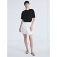 thumbnail image 2 of Scoop Women’s Belted Envelope Mini Skirt, Sizes 0-18, 2 of 4