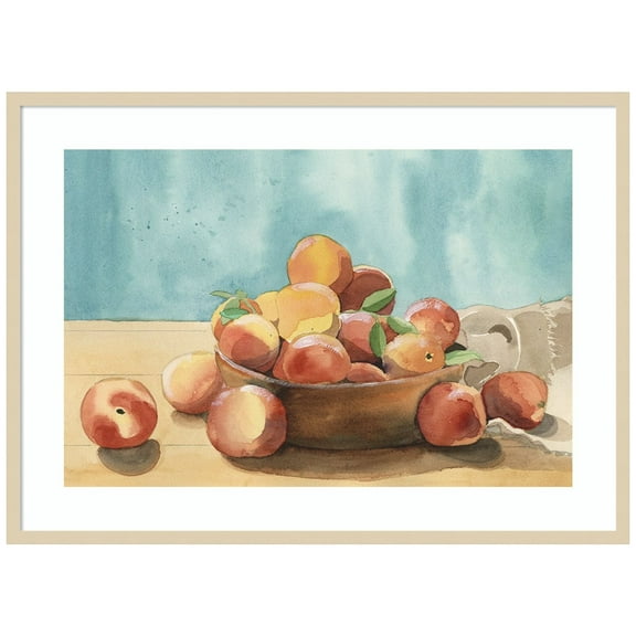 Amanti Art Summer Harvest Bowl I Wood Framed Wall Art Print