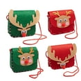 thumbnail image 6 of SDJMa Christmas Gift Bags, 6"x6" Funny 3D Reindeer Felt Xmas Message Bags with Handle, Reusable Christmas Wrapping Bags Goodie Bags Treat Bags for Kids Girls Boys Candy Sack Storage Bag Party Favor, 6 of 9