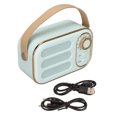 thumbnail image 1 of Bluetooth Speaker Stereo HiFi Sound USB Charging Retro Portable Wireless Speaker for Home Travel Blue, 1 of 12