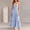 Blue, variant on Generic 2025 Summer Dresses Striped Sleeveless Suspender Backless Swing Casual Long Dress