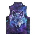 thumbnail image 5 of Pzuqiu Wolf Kids Zip Up Vest Size 5-6 Soft Lightweight Stretchy Warm Soft Outerwear Jacket with Pockets Comfortable Fall Outerwear Versatile Practical for Everyday Wear, 5 of 7