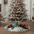 thumbnail image 6 of Bingfone Christmas Tree Skirt Mat Christmas Decoration Interior 48"-Watercolor Sea Turtle, 6 of 8