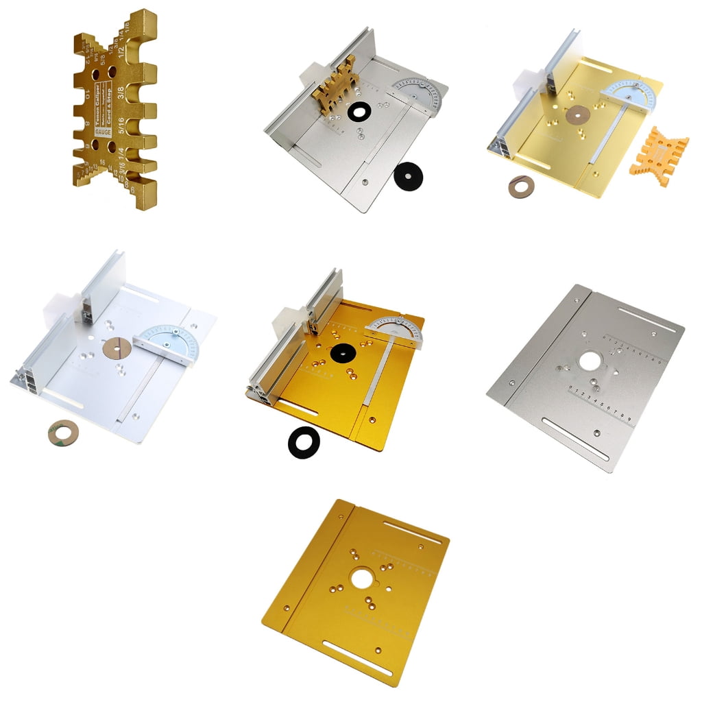 Yokua Router Table Insert Plate for Woodworking Benches Table Saw with Miter Gauge