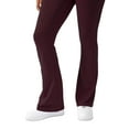 thumbnail image 4 of YITTY Active Women's UltraLuxe Kick Flare High Waist Legging, Athleisure, 4-Way-Stretch, Burgundy, XXL, Regular | 32" Inseam, 4 of 8