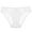 White, variant on Womens Panties, Cotton Underwear for Women, French Thin Low Rise Solid Mesh Trim Cotton Gusset Comfort Single Daily Brief White M