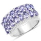 thumbnail image 1 of 2.59 Carat Genuine Tanzanite .925 Sterling Silver Ring QJ Model, 1 of 3