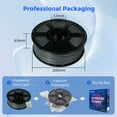 thumbnail image 3 of Flashforge ASA Filament 1.75mm, 1KG/2.2lbs UV Resistant ASA 3D Printer Filament with Satin Finish, Iron Gray, 3 of 6