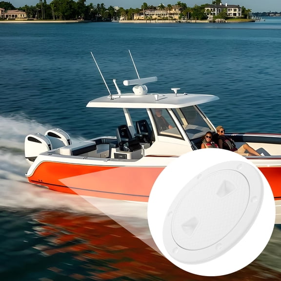 Circular Non Slip 4 Inch Marine Access Hatch Cover Splashproof Boat Deck Plate Boat Accessory For Yacht And Kayak Inspection
