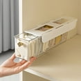 thumbnail image 2 of Caja organizadora de ropa interior y calcetines, transparente, para colgar en la pared, con tapa. Mantiene la ropa limpia y seca. Solución para el hogar, el baño y la lavandería., 2 of 6
