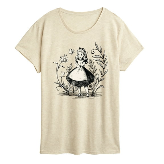 Disney - Alice in Wonderland - Alice Sketch - Women's Short Sleeve Graphic T-Shirt