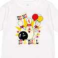 thumbnail image 4 of Inktastic Cute Bowling Pin 4th Birthday Boys or Girls Long Sleeve Toddler T-Shirt, 4 of 5