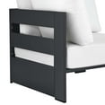 thumbnail image 5 of Tahoe Outdoor Patio Powder-Coated Aluminum Modular Corner Chair in Gray White, 5 of 8