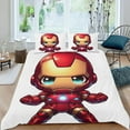 thumbnail image 2 of Iron Man Themed Bed Sheet Set Three Piece Set 53x79 Inches Comfortable And Skin Friendly Unique Design Creating A Star Studded Night, 2 of 6