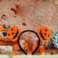 thumbnail image 3 of Diadema bonita para Halloween, diademas naranjas de calabaza, decoraciones de Halloween, accesorios de disfraz de fiesta para mujeres y niñas, 3 of 5