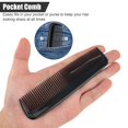 thumbnail image 3 of Pack de 50 peines de bolsillo NICEMOVIC para hombre, plástico negro, 3 of 7