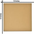 thumbnail image 4 of 36 Corrugated Cardboard Sheets 12 x 12 Inches Brown Kraft Large Craft Paper Squares Thick Flat Card Board Inserts for Packing Shipping Crafts Mailing Dividers Packaging by HTOOQ - -, 4 of 4