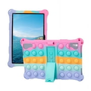 Golden Sheeps Compatible for VASTKING KingPad K10 / Z10 10 inch Tablet,Vastking KingPad K10 Pro / MARVUE Pad M10 10.1 inch TabletPush Pop Fidget Toys Silicone Case with Built in Stand (Pink)