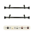 thumbnail image 2 of 1" Dia Side Curtain Rod Adjustable 12" to 20" (Set of 2) - Black,(SIDE100-2), 2 of 2