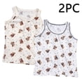 thumbnail image 2 of Asxite Toddler Girls Tank Top Print Sleeveless Crew Neck Casual Breathable Summer Blouses 2PC 0-10Y, 2 of 7