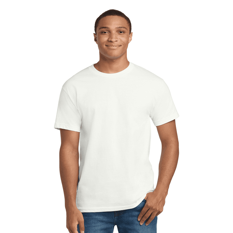 Hanes Beefy-T Short Sleeve T-Shirt for Men's, Crewneck Casual