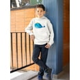 thumbnail image 2 of Whale With A Crown Hoodie Juniors -Image by Shutterstock,  Small, 2 of 4