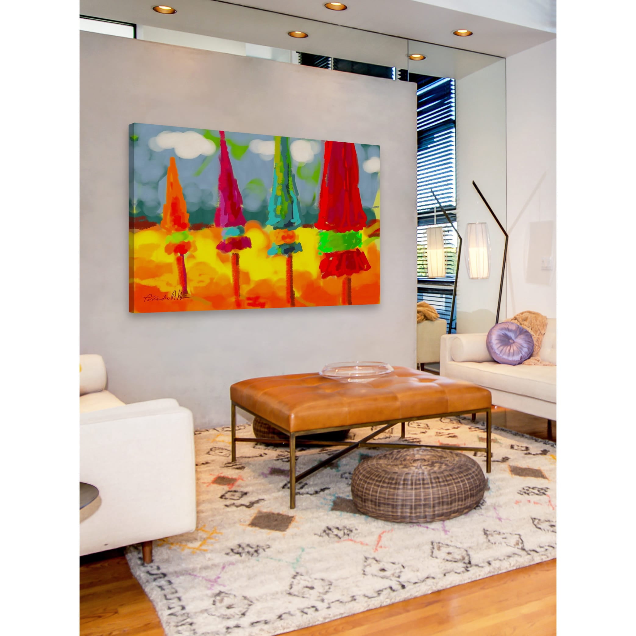 Marmont Hill "Deauville France" by Arthur Pina Painting Print on Wrapped Canvas