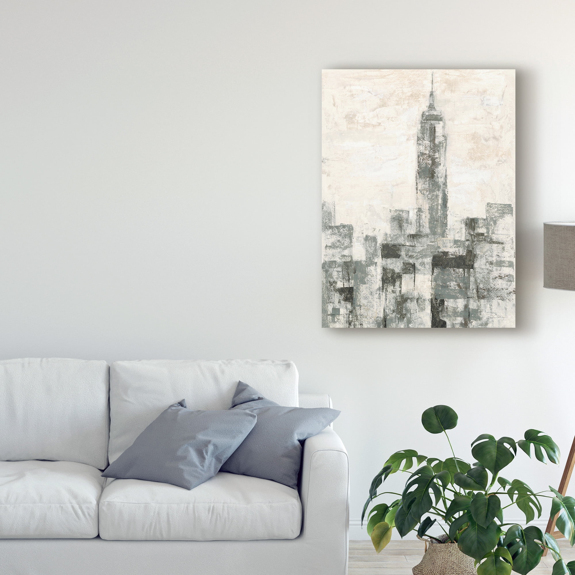 Trademark Fine Art 'Manhattan Neutral II Crop' Canvas Art by Silvia Vassileva