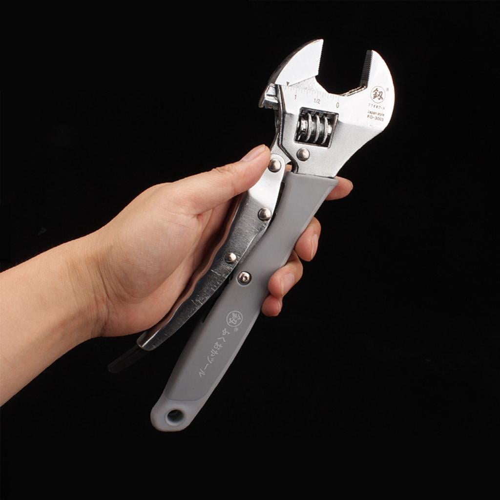 CEORPER Adjustable Wrench Universal Monkey Spanner Multi-function Hand Tools Nut Sink Wrench Bathroom Pipe Large Open Spanner