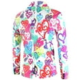 thumbnail image 5 of Tiweut Mens Floral Blazer Jacket Valentine's Day Paisley Tuxedo Suit Party Dress Coat,Pink, 5 of 9