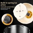 thumbnail image 5 of Hand Crank Operated Ice Crusher Snow Cone Machine Portable Manual Shaved Ice Machine with Free Ice Making Mold compatible Snow Cone / Slush / Shaved Ice_Perfect Gift, 5 of 5