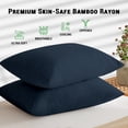 thumbnail image 2 of SUTENGDA GOGREEN Bamboo Waterproof Pillow Protector  Breathable Pillow Cover  Cooling Pillow Case Protector with Zipper  Super Soft Pillow Case Cover with Zipper (4 Packs  Standard 20”x26, 2 of 7