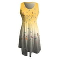 thumbnail image 5 of USSUMA Sundresses for Women Plus Size Womens Summer Casual Sleeveless Mini Floral Printed Vest Dresses Beach Tshirt Sundress Loose Tank Dress, 5 of 5