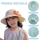 thumbnail image 3 of Sombrero de paja para niñas, sombrero de ala ancha para el sol, para verano y playa, para niñas de 4 a 10 años, 3 of 6
