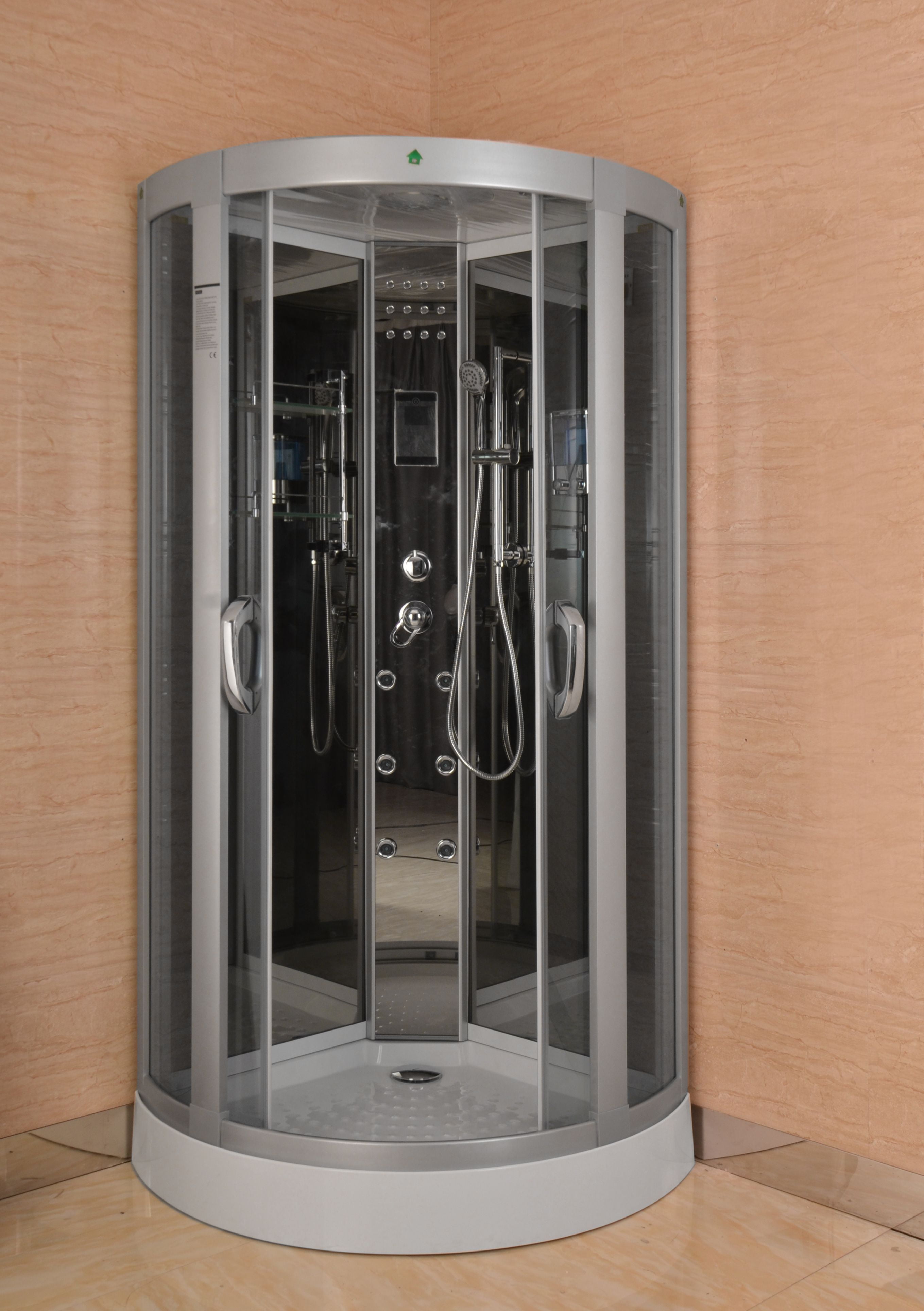 Kokss 9040 Shower Room Enclosure with Massage Hydro Jets, LED Lights