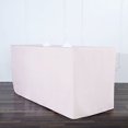 thumbnail image 4 of BalsaCircle 6 feet Blush Fitted Polyester Tablecloth, 4 of 8