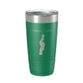 thumbnail image 1 of Otsego Lake Map Tumbler Travel Mug Insulated Laser Engraved Coffee Cup Michigan 20 oz Green, 1 of 1