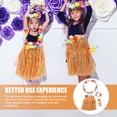thumbnail image 4 of KAKOWELY 1 juego de suministros para fiesta hawaiana, guirnalda de flores de simulación, falda de hierba para fiesta Luau, 4 of 5