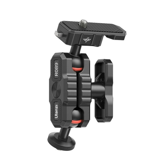 Ulanzi Articulating Friction Arm Field Monitor Mounting Bracket Double Ball Head 2KG Payload with 1/4-inch Cold Shoe Interface for Camera Field Monitor Mount