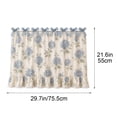 thumbnail image 3 of Dmlowu Ruffled Oven Skirt, Adjustable Tie Waterproof Oven Skirt Curtain, Stain-Resistant Cover for Oven Sink Toaster Microwave, Farmhouse Kitchen Decor, 3 of 7