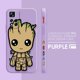 thumbnail image 3 of Case For Redmi Note 12 11 11T 11R 11E 9 9S 8 7 7S PRO PLUS 4G 5G Colour Simple Liquid silicone Case Cartoon Marvel Baby Groot, 3 of 5