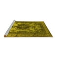 thumbnail image 2 of Ahgly Company Machine Washable Indoor Rectangle Oriental Yellow Industrial Area Rugs, 5' x 8', 2 of 4