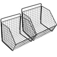 thumbnail image 1 of Milisten 1Jgo Canasta De Pared Para Cocina En Acero Carbono Para Y Vegetales, 1 of 8