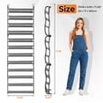 thumbnail image 5 of Ktaxon 12 Layers Over-The-Door Wall-mounted Style Home Shoe Storage Rack Organizer Gray, 5 of 14