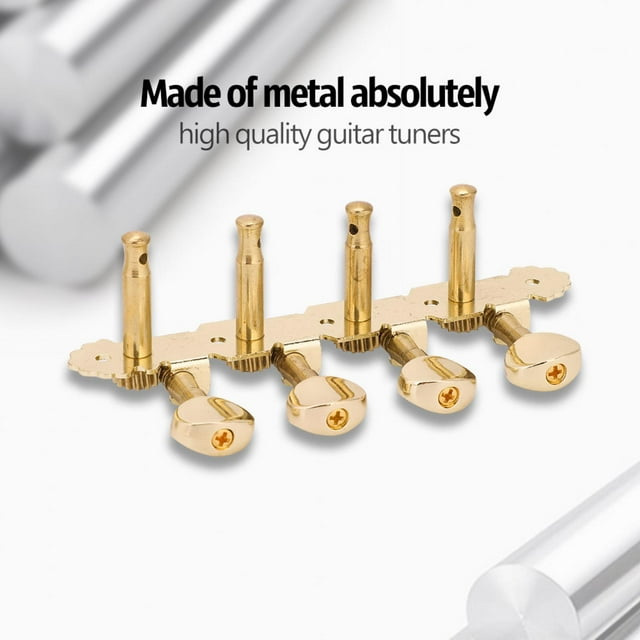Mandolin Tuning Pegs, Fine Workmanship 1:14 Gears Nicely Plated Mandolin Tuners Button, With Screws And Bushings For Mandolin Guitar