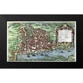thumbnail image 2 of Francois, Antoine 18x12 Black Modern Framed Museum Art Print Titled - Plan de Goa, 2 of 5
